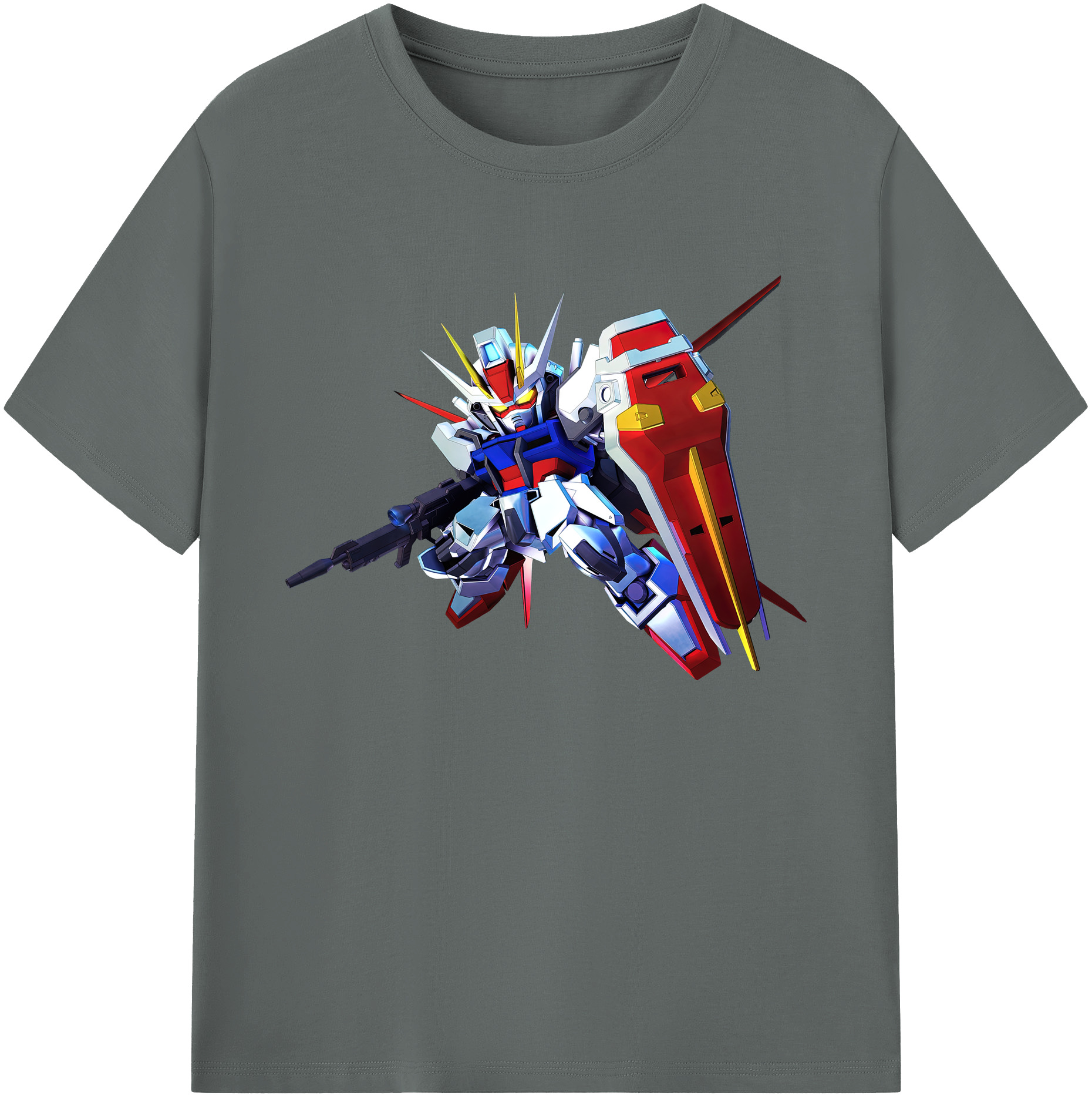 （画像用） 機動戦士ガンダム Mobile Suit Gundam 綿100％ メンズ半袖Tシャツ｜肌触りやわらか＆通気性